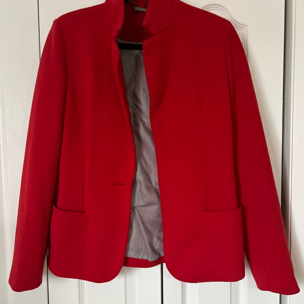 Jou Jou Women's Bold Red Suit Jacket